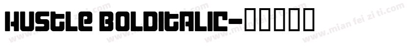 Hustle BoldItalic字体转换